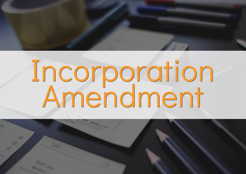 Incorporation Amendment 